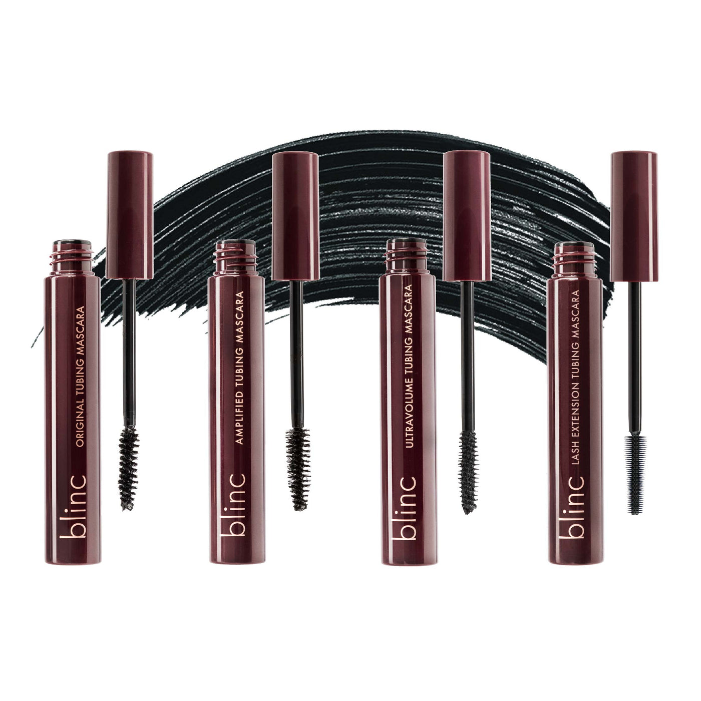 Tubing Mascara Set: Black (4 full-size)